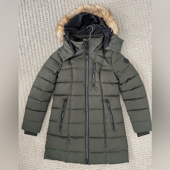 Noize Hannah  Heavyweight Mid-length Parka. Green. Size M. EUC - Picture 3 of 11